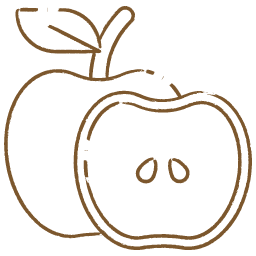 Illustration of a apple-red